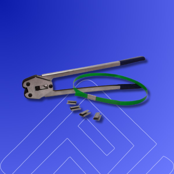 Pinza selladora de fleje